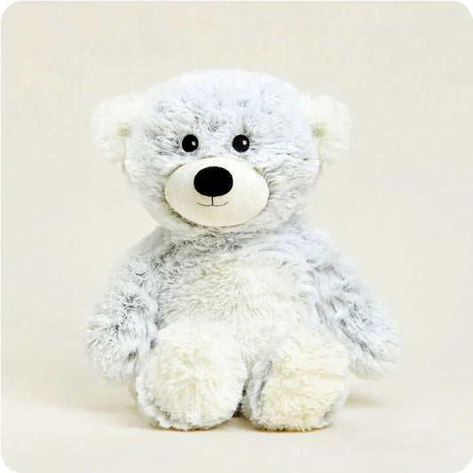 Gray Marshmallow Curly Bear Warmies