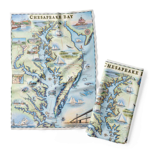 Flour Sack Kitchen Towel Chesapeake Bay