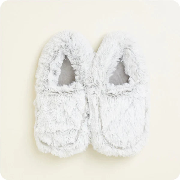 Marshmallow Grey Warmies Slippers