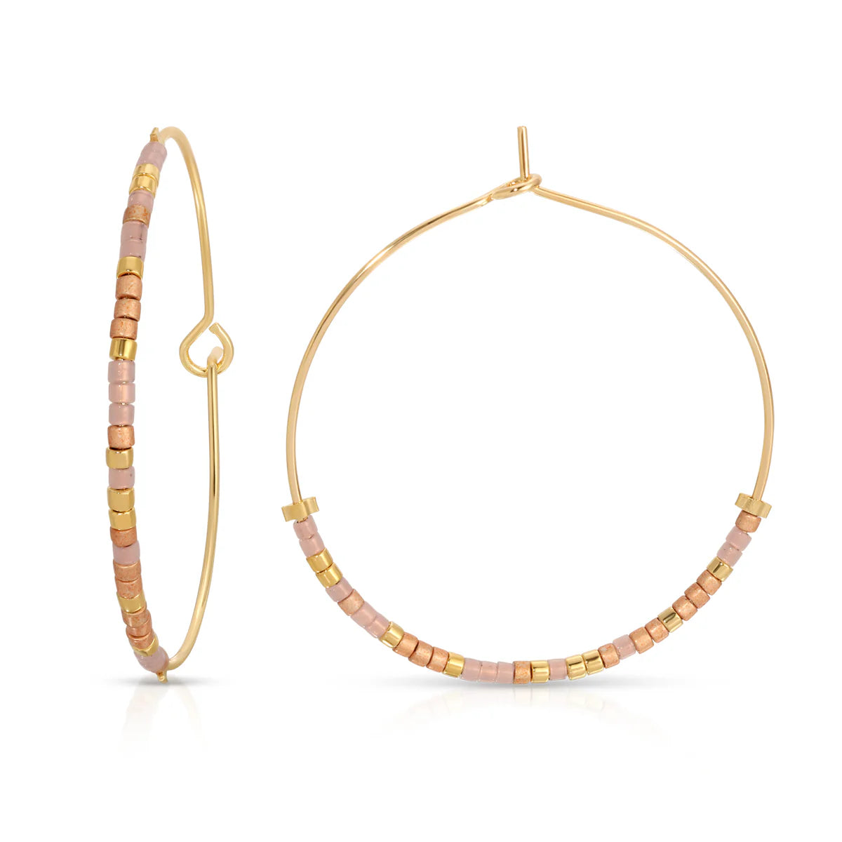 Dot And Dash Hoop Earrings