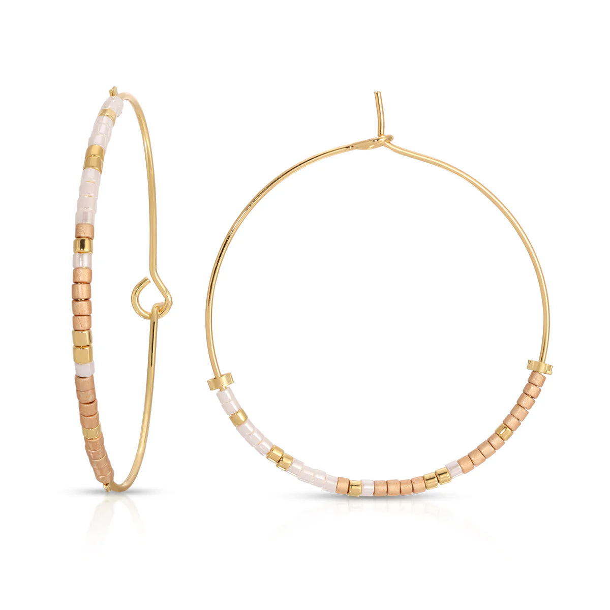 Dot And Dash Hoop Earrings