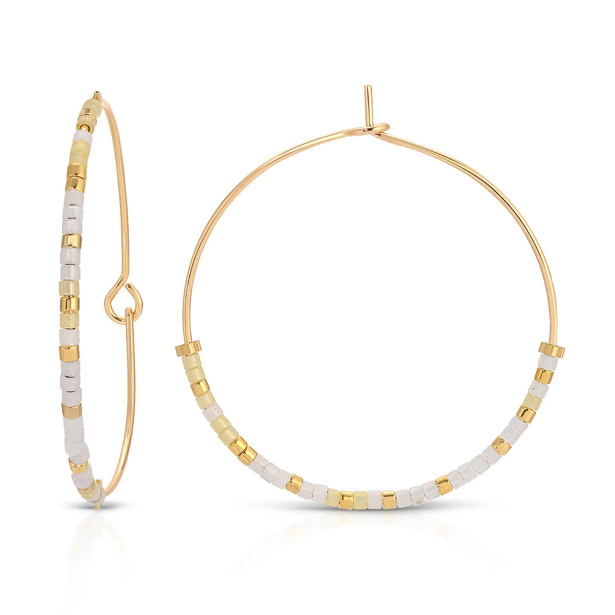 Dot And Dash Hoop Earrings