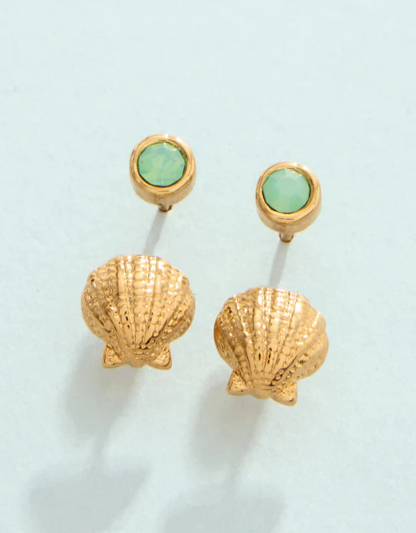 SP Little Stud Earrings Set Sea Foam