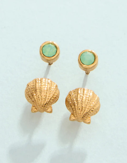 SP Little Stud Earrings Set Sea Foam