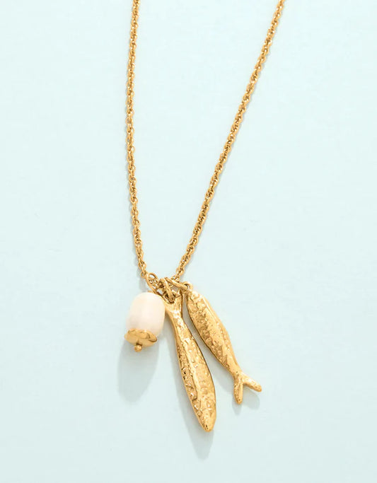 SP Sardines Necklace 18" Gold