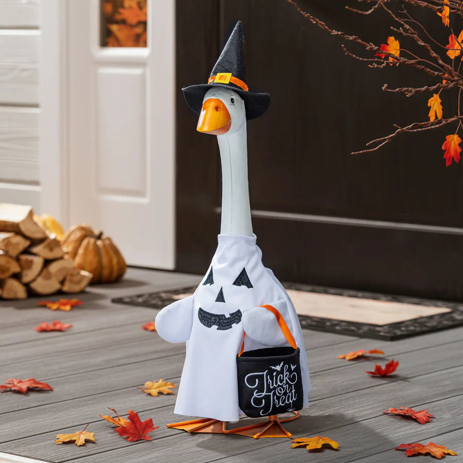 Trick or Treat Ghost for Giddy the Porch Goose