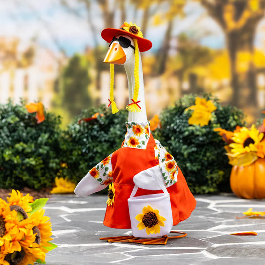 Sunflower Dress for Giddy the Porch Goose