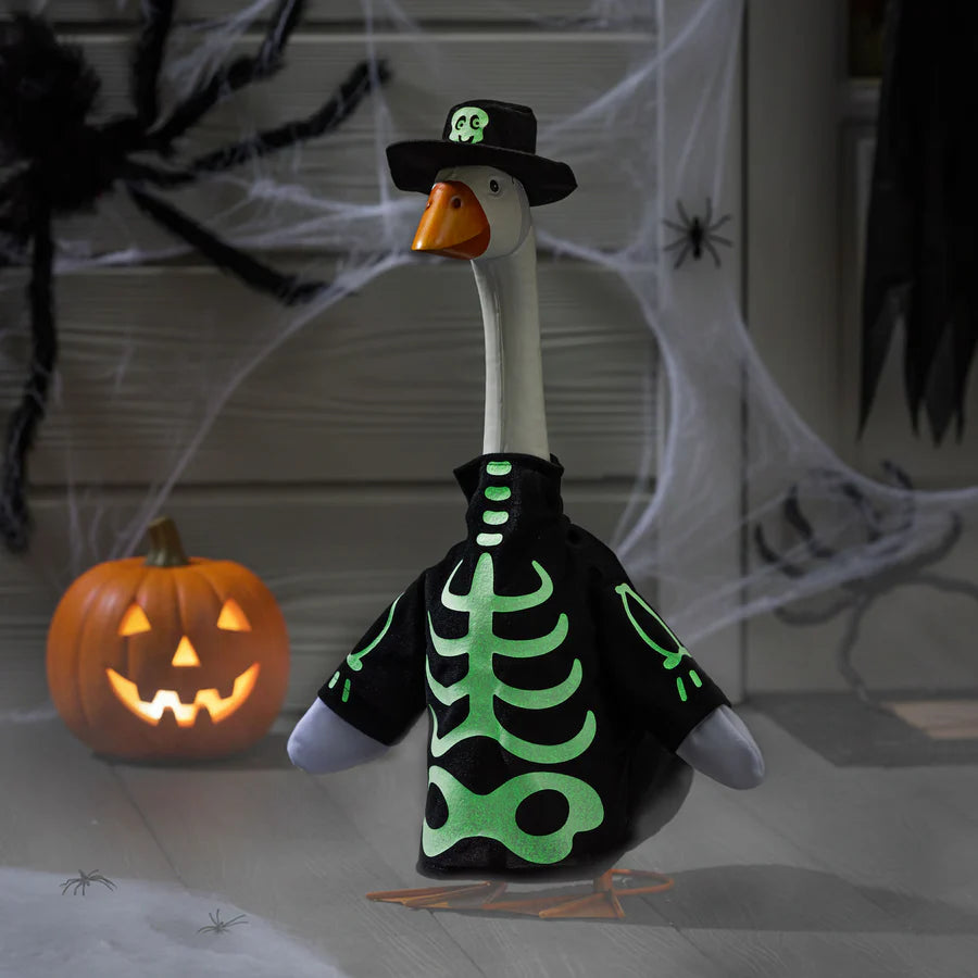 Skeleton Outfit for Giddy the Porch Goose