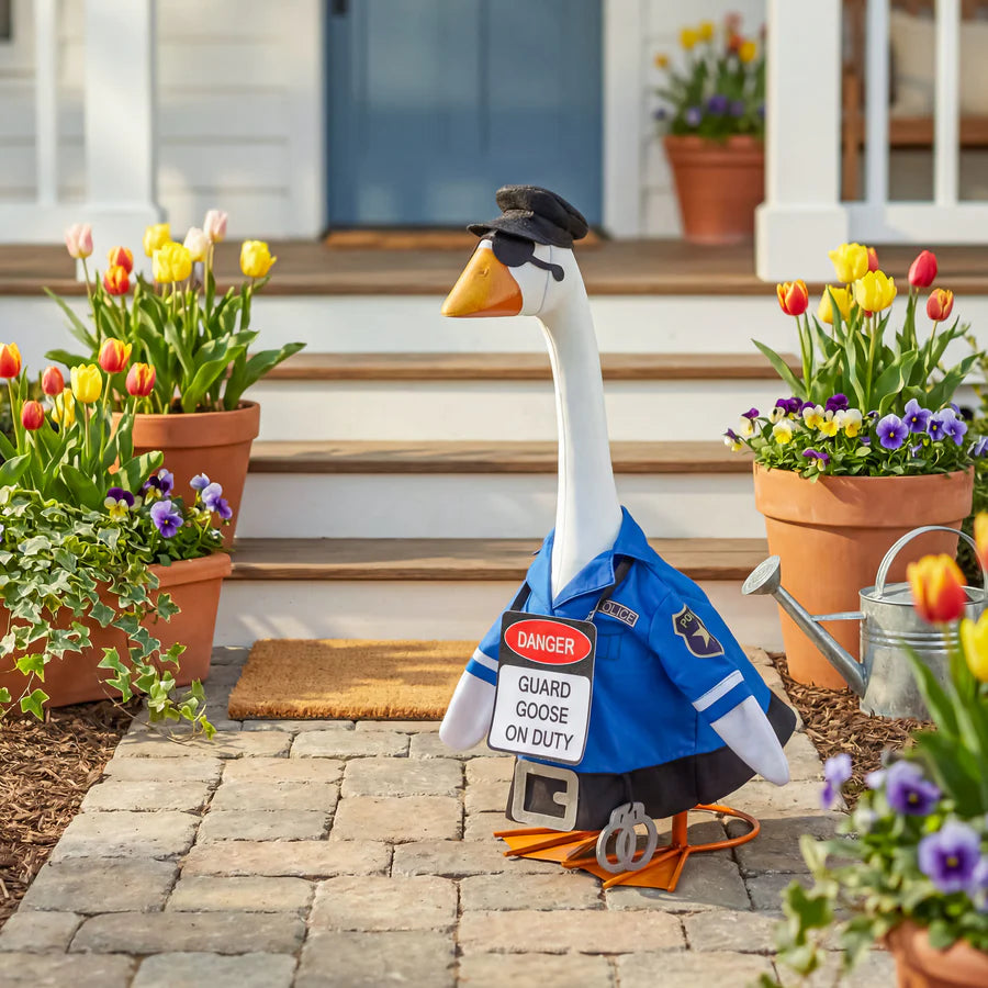 Police Outfit for Giddy the Porch Goose