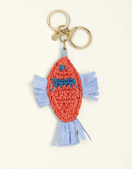 Rafia Fish Bag Charm Flagler Resort Fish