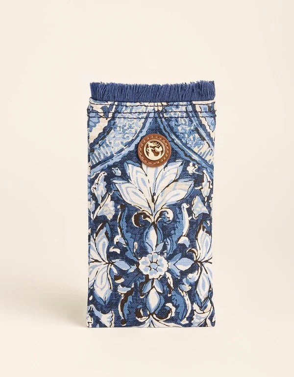 Sunglass Case Japonica Cartouche Blue
