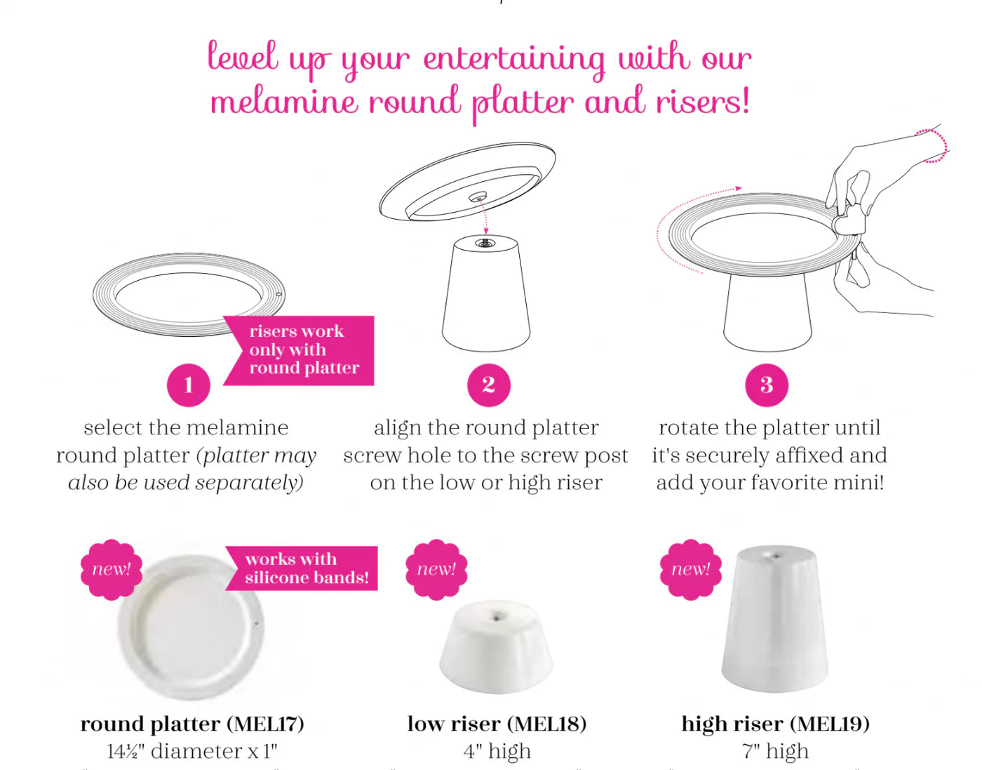 Melamine Riser - MEL18 & MEL19