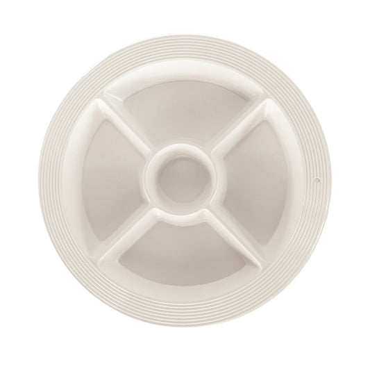 Melamine Divided Dish - Pinstripes - MEL16B Updated