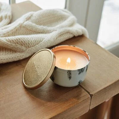 Frasier Fir Aromatic Candle Pine Needle Gold Tin