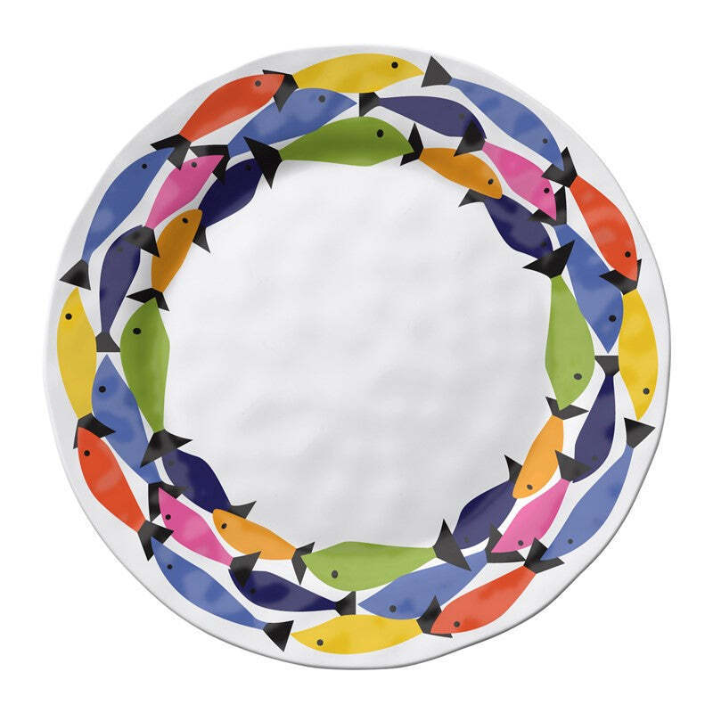 Rainbow Fish Dinner Plate