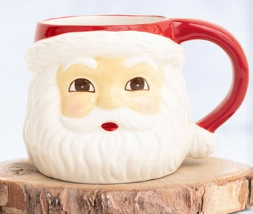 Sculpted Santa Mug