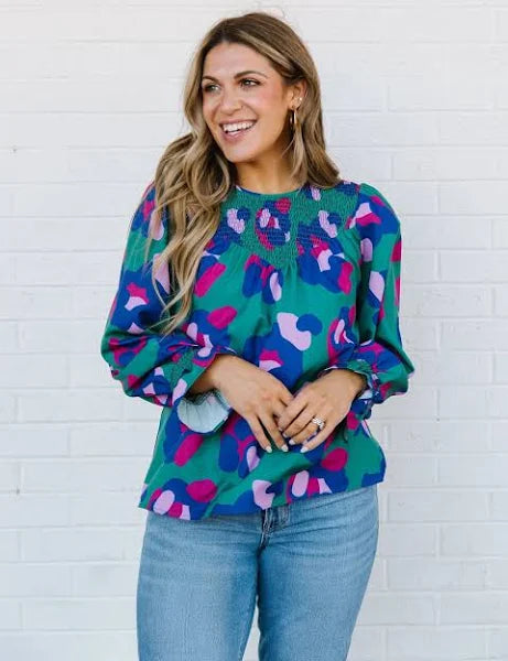 Lynn Top-Spot On-Blue