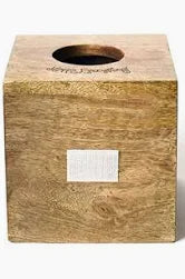 Happy Everything Mini Wood Tissue Box