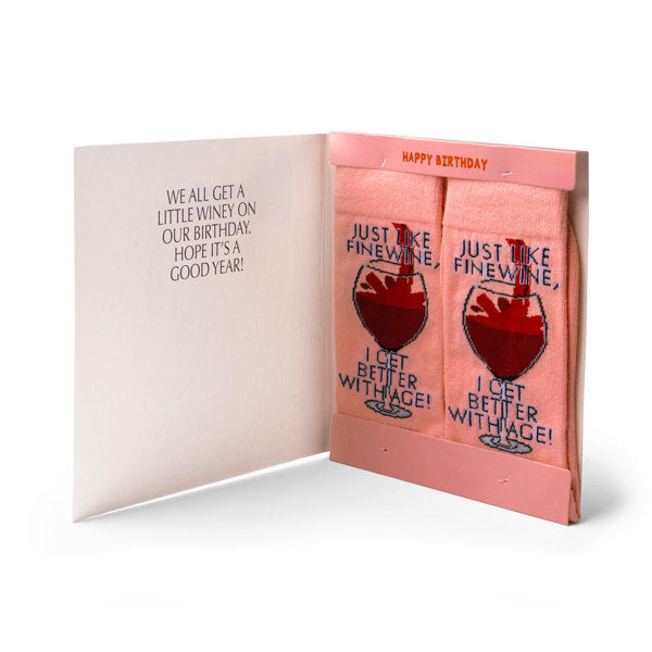 Two Left Feet It's Yo Birthday Gift Card Sock Set