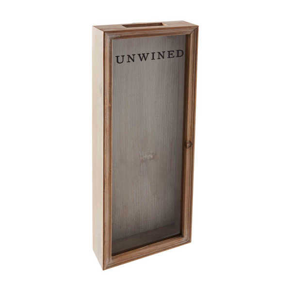 Tall Wood Unwined Cork Display