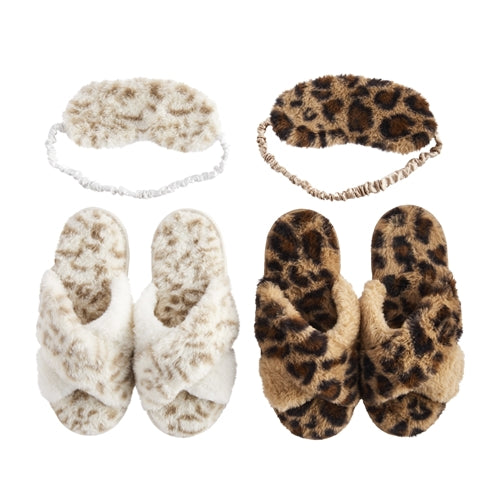 Leopard Slipper & Mask