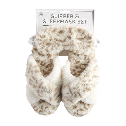 Leopard Slipper & Mask
