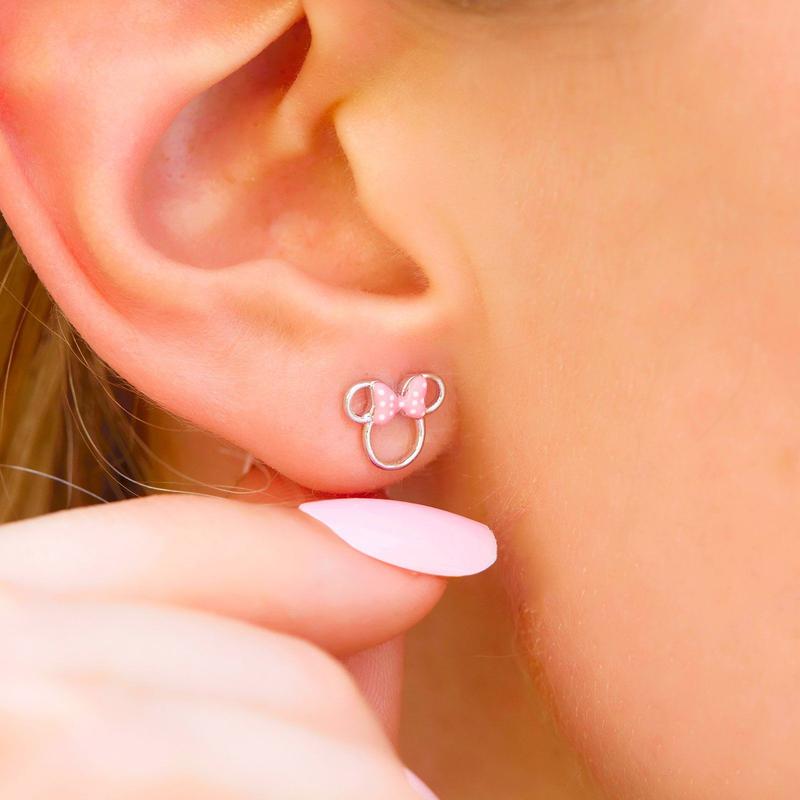 Silver Minnie Earrings