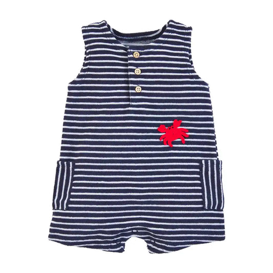 Terry Stripe Romper