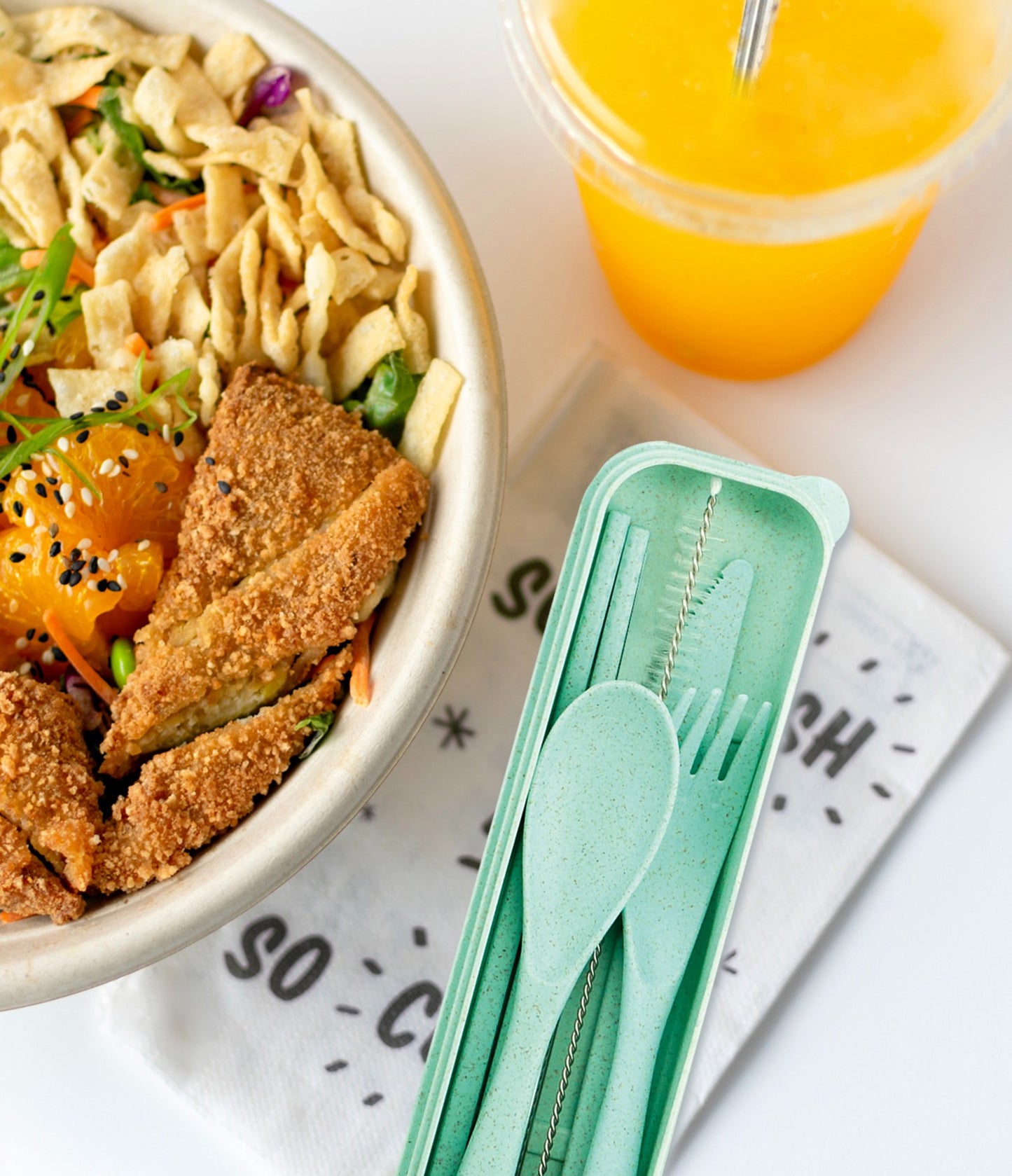 On-The-Go Wheat Straw Utensil Set