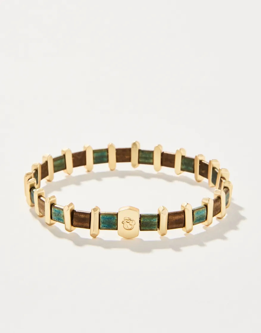 Tila Stretch Bracelet Green/Brown