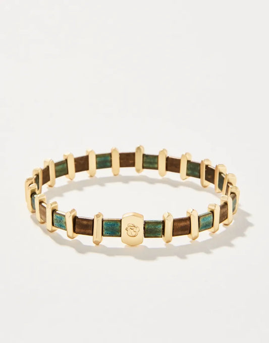 Tila Stretch Bracelet Green/Brown