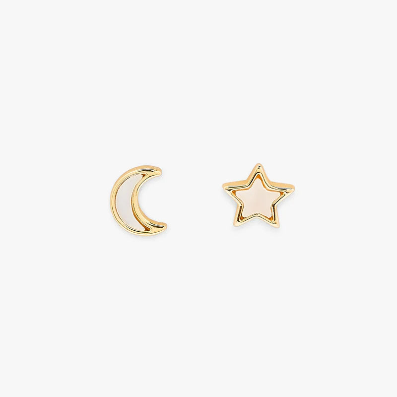 Moon & Star Studs