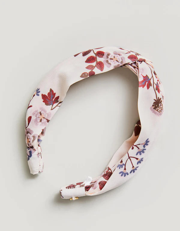Twisted Headband Parade Floral Vine Cream