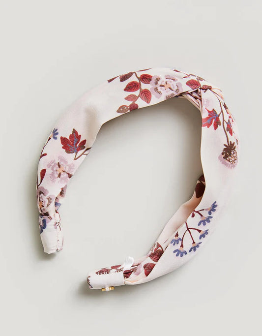 Twisted Headband Parade Floral Vine Cream