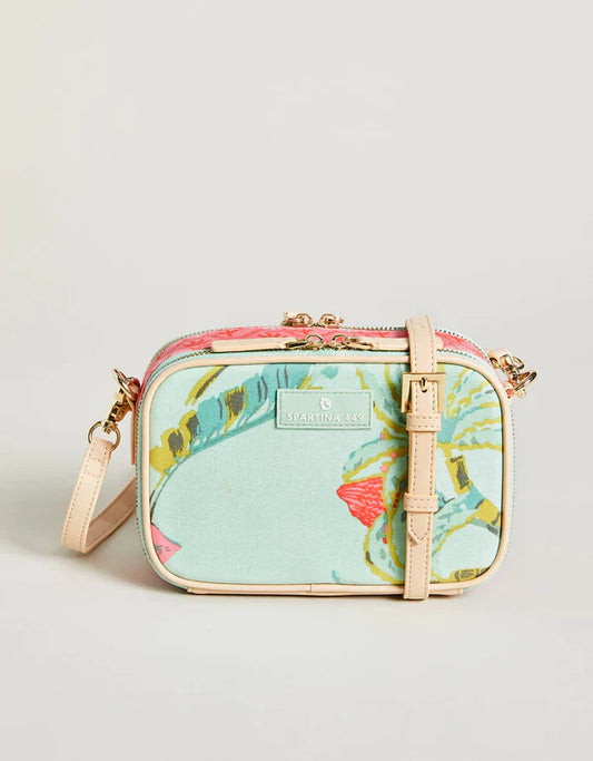 Meryl Crossbody Queenie Tropical Floral Seafoam