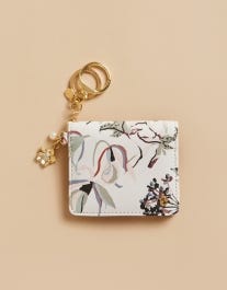 Charm Card Keychain City Market Floral Vine