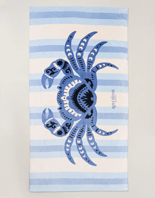 Beach Towel Blue Crab