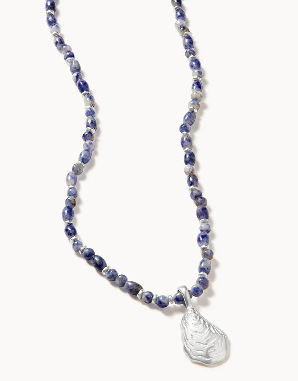 Oyster Alley Necklace 18" Blue Sodalite