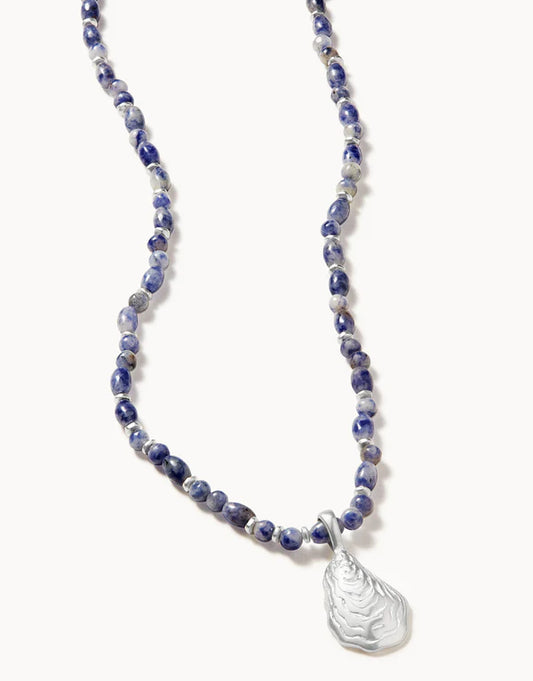 Oyster Alley Necklace 18" Blue Sodalite