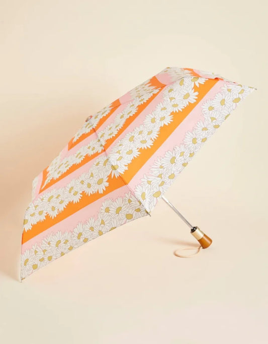 Travel Umbrella Daisy Stripe