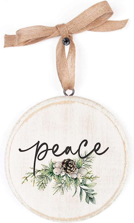 P Graham Dunn Peace 5 x 5 Wood Circle