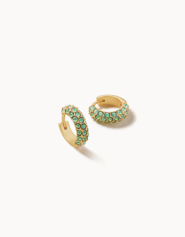 Atlantic Opal Pave Hoop Earring Atlantic Opal