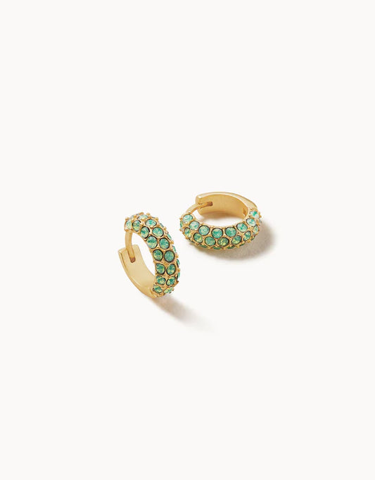 Atlantic Opal Pave Hoop Earring Atlantic Opal