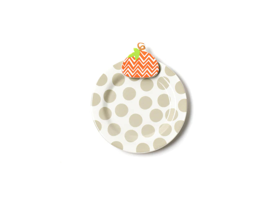 Chevron Pumpkin 7" Plate