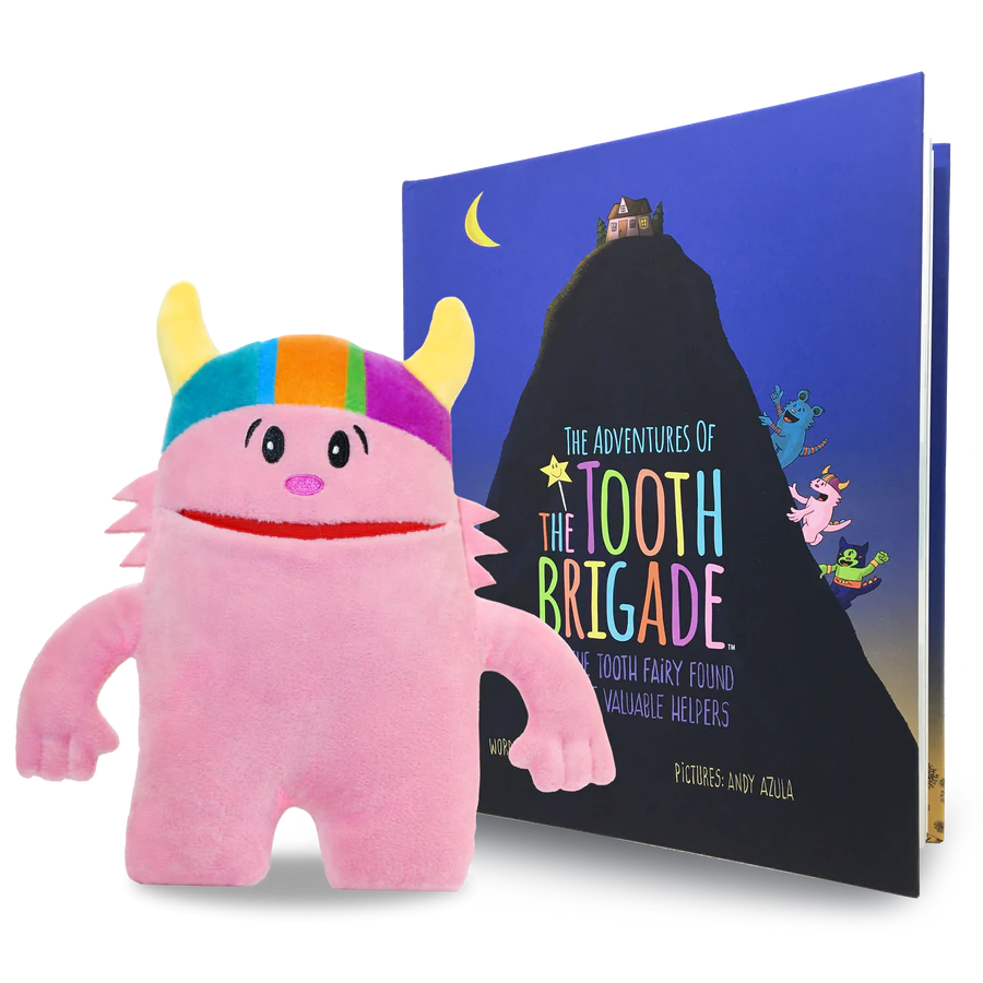 The Tooth Brigade - Tooth Pillow & Hardcover Book Gift Set