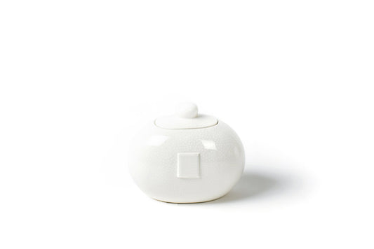 White Small Dot Cookie Jar