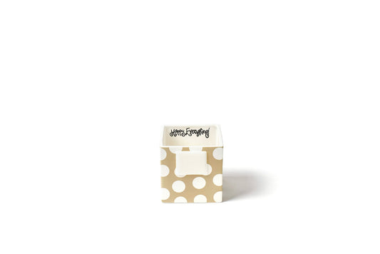 Neutral Dot Mini Nesting Cube Small