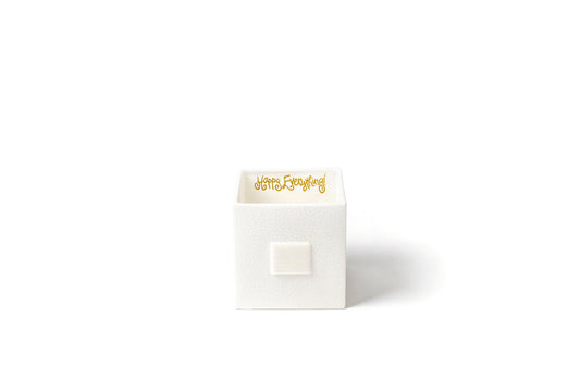 White Small Dot Mini Nesting Cube Med
