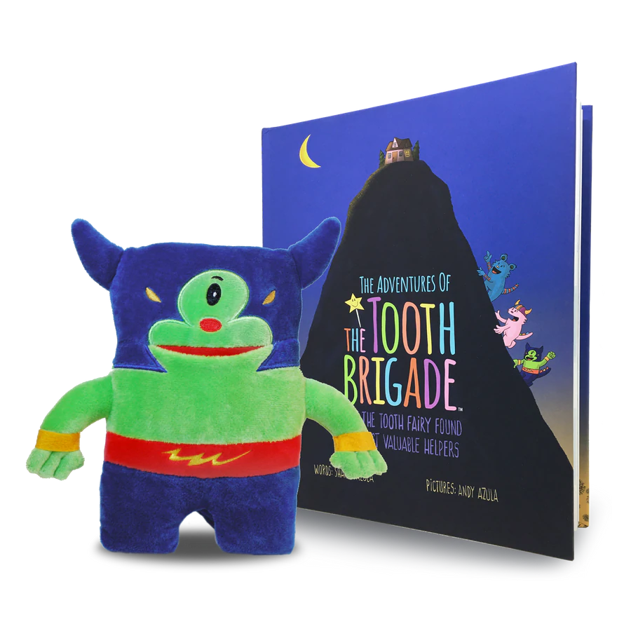The Tooth Brigade - Tooth Pillow & Hardcover Book Gift Set