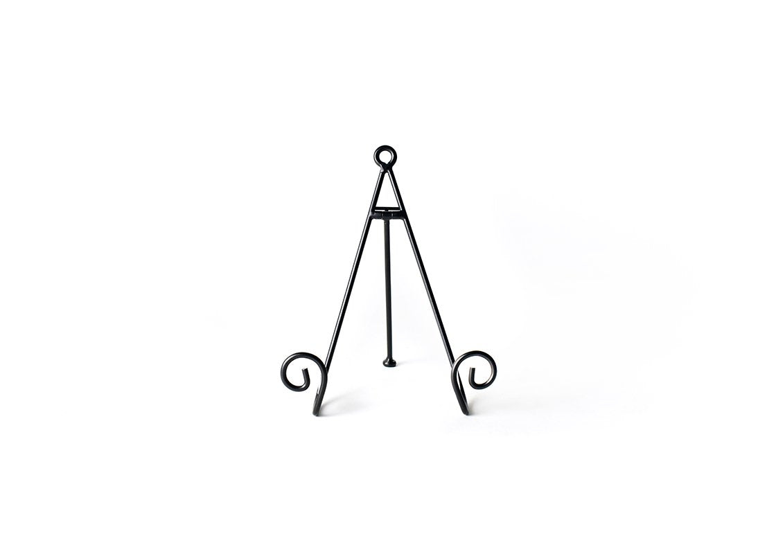 MEDIUM SWIRL PLATE STAND BLACK
